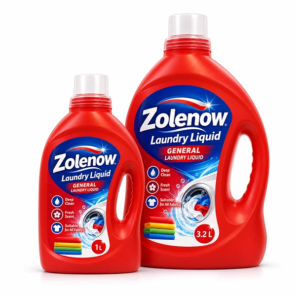 Red laundry detergent